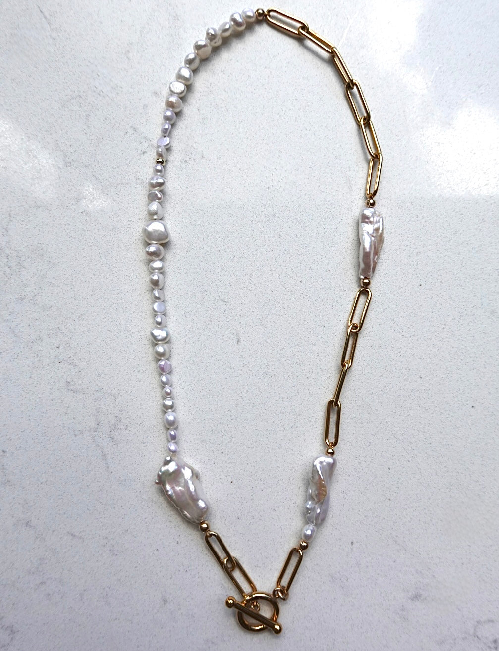 Bridget Pearl Chain Necklace