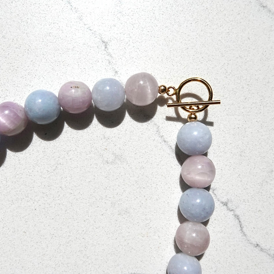 Orla beaded necklace with bar and toggle