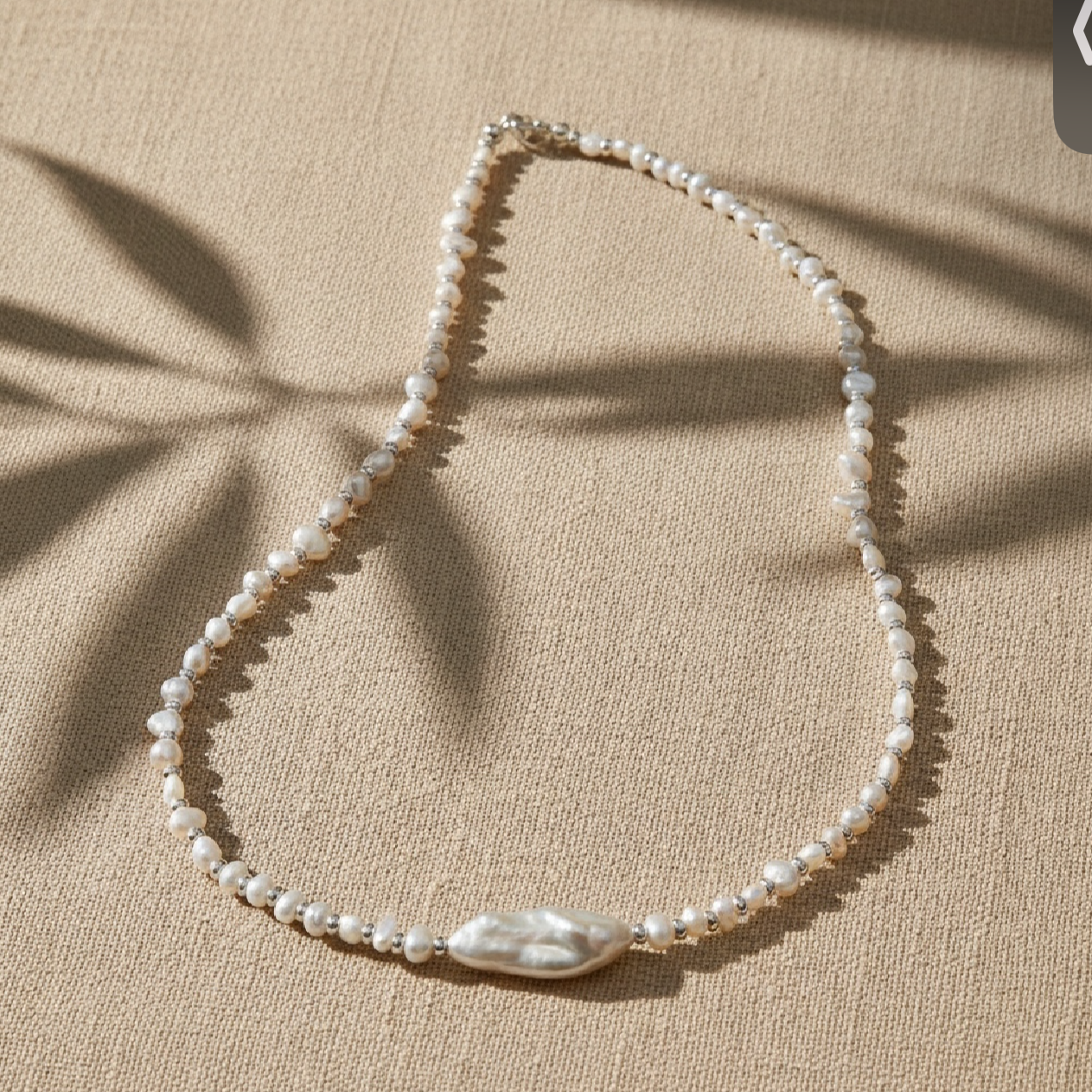 May Nugget Pearl Necklace
