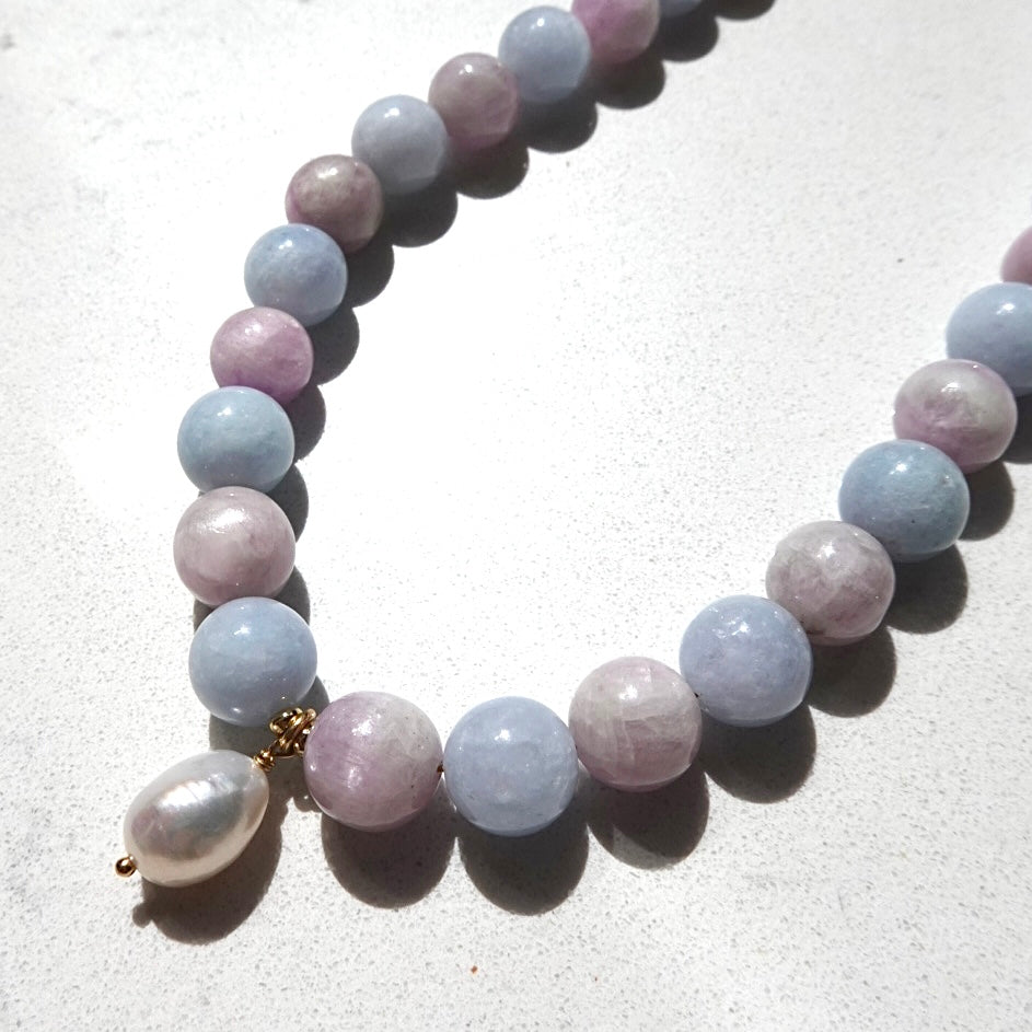 Orla beaded necklace with bar and toggle