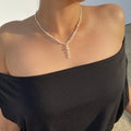 Serena Pearl & Sterling Silver Drop Necklace