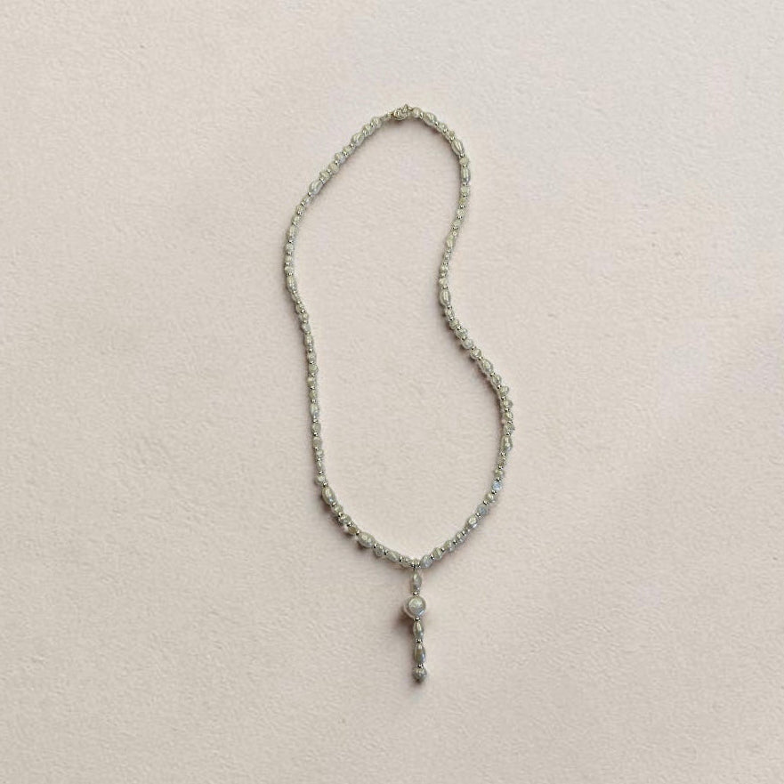 Serena Pearl & Sterling Silver Drop Necklace